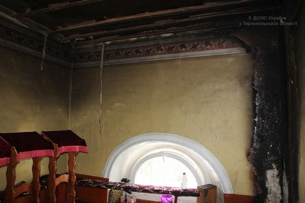 На Тернопільщині горіла церква XIX століття На Тернопільщині горіла церква XIX століття