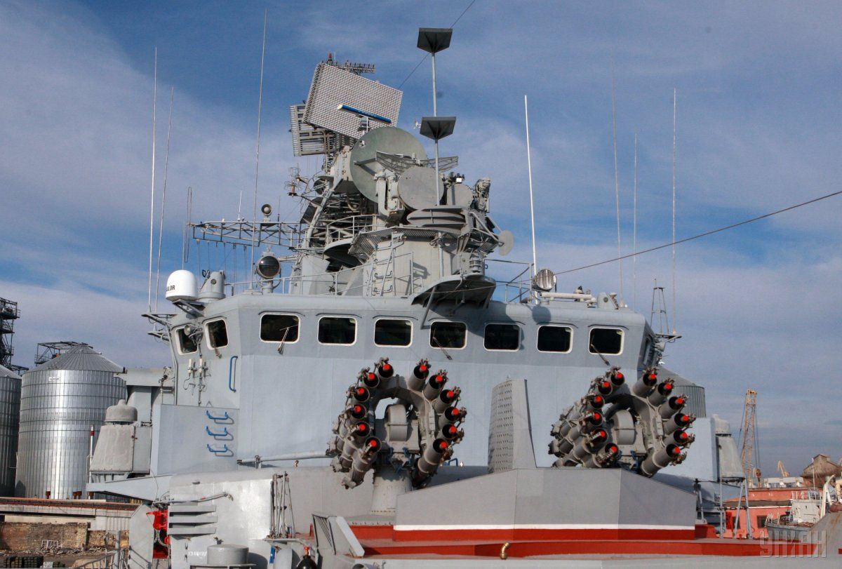 Фрегат ВМС «Гетьман Сагайдачний» відправили в ремонт / фото УНІАН / УНІАН