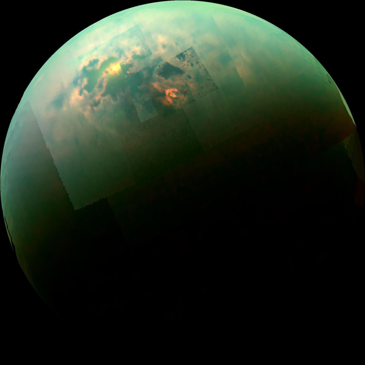 Снимок Титана с зонда «Гюйгенс» / NASA/JPL/Univ. Arizona/Univ. Idaho