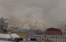 Пожежа в російському Міноборони: вогонь охопив усі п'ять поверхів будівлі (фоторепортаж, відео)