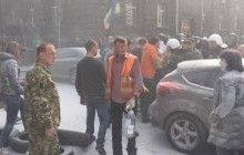 Tires on fire at Poroshenko's office: Protesters demand real lustration