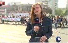 В Киеве возле метро Левобережная жители перекрыли движение транспорта, на место событий приехала полиция