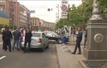 Поліція затримала автомобіль, який зник з місця стрілянини у Києві