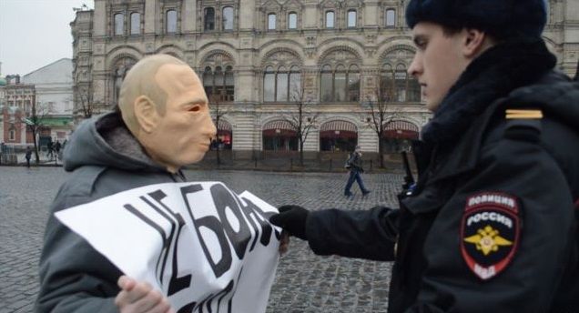 маска Путина / video grab маска Путина / video grab