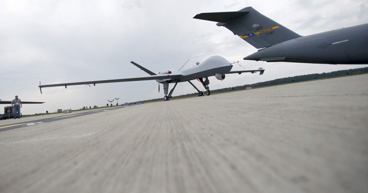 Беспилотник MQ-9 Reaper американских ВВС чуть не был сбит в Красном море / фото REUTERS Беспилотник MQ-9 Reaper американских ВВС чуть не был сбит в Красном море / фото REUTERS
