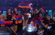 Armenian representative to Eurovision-2016 waves Nagorno-Karabakh flag on air, sparks controversy