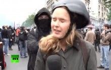 У Парижі журналістці прокремлівського телеканалу дали ляпаса після слів про "пануючу ненависть" (відео)