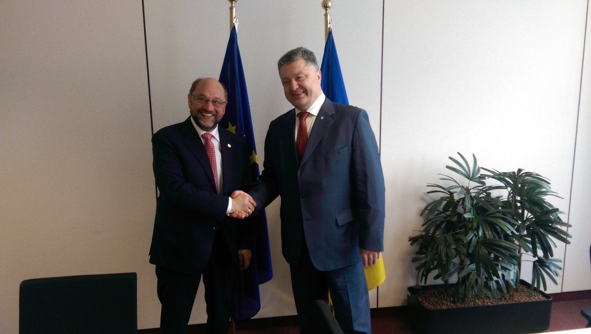 Порошенко, Шульц / twitter.com/stsegolko Порошенко, Шульц / twitter.com/stsegolko