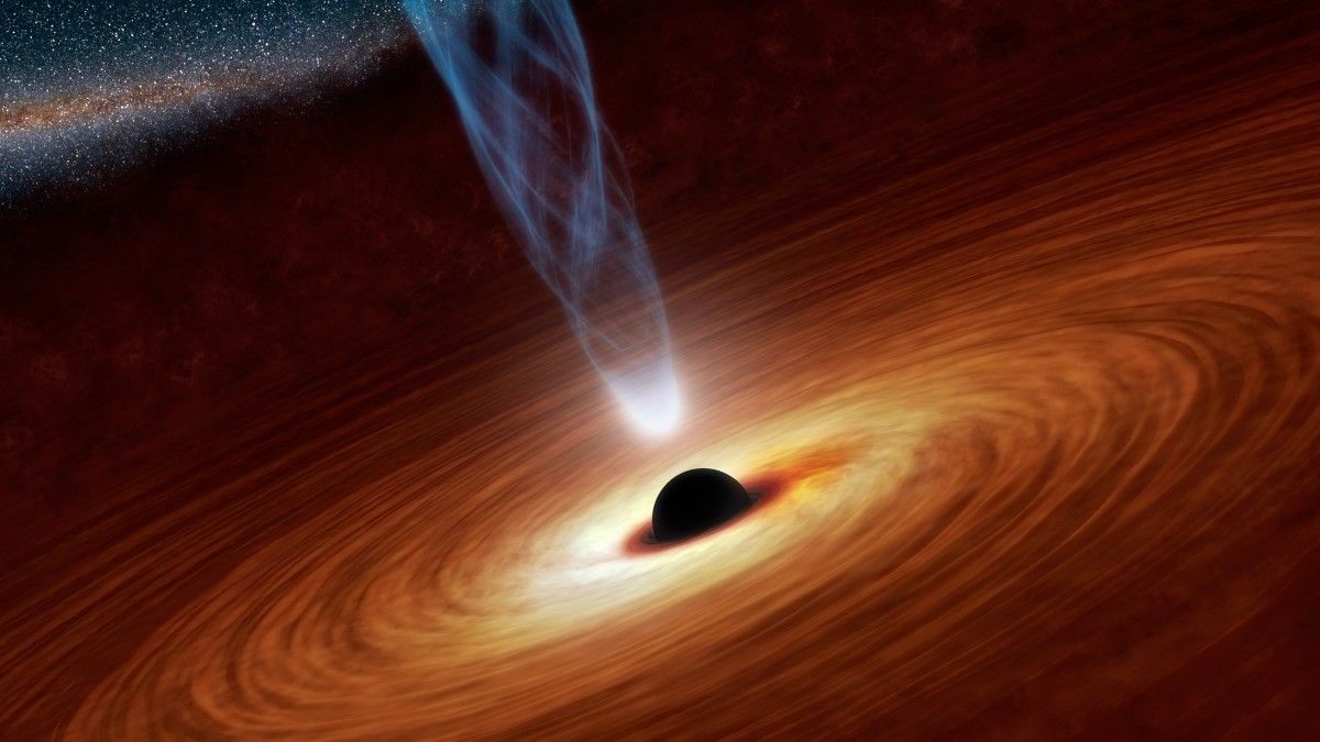Астрономи виявили чорну діру, що "народила" кілька зірок \ фото NASA