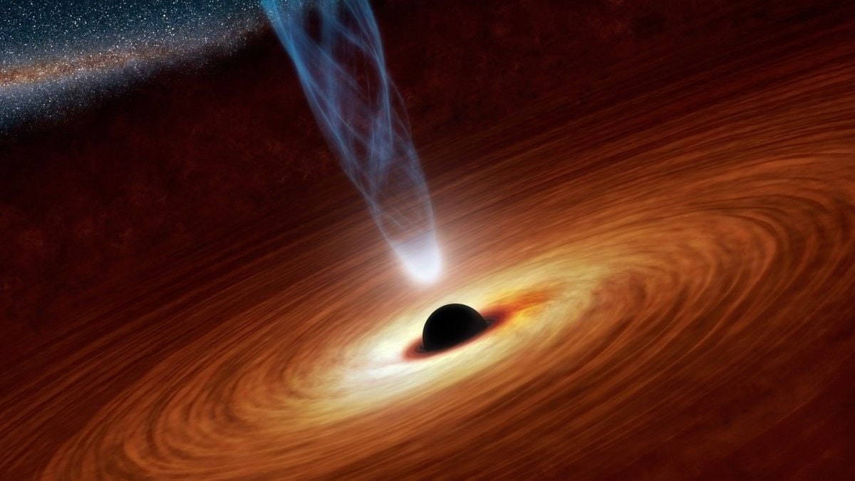 Вченим вдалося сфотографувати джет однієї з чорних дір / зображення NASA Вченим вдалося сфотографувати джет однієї з чорних дір / зображення NASA