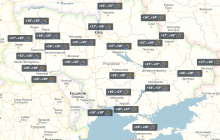 Погода на завтра: на сході та півдні України очікуються дощі з грозами (карта)