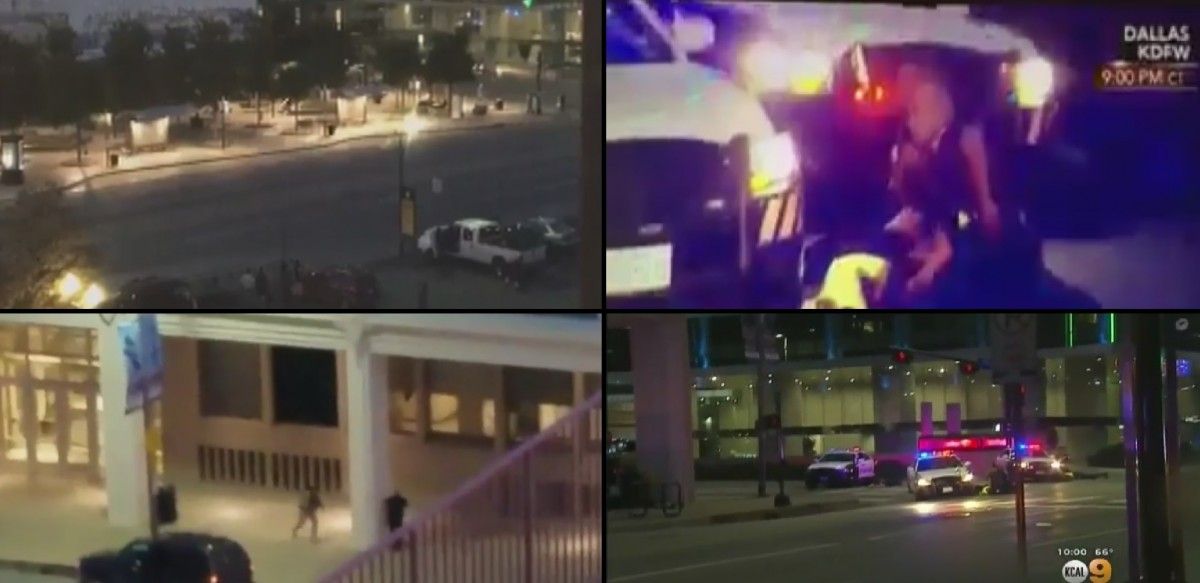 Eyewitnesses stream video of Dallas shooting
Eyewitnesses stream video of Dallas shooting