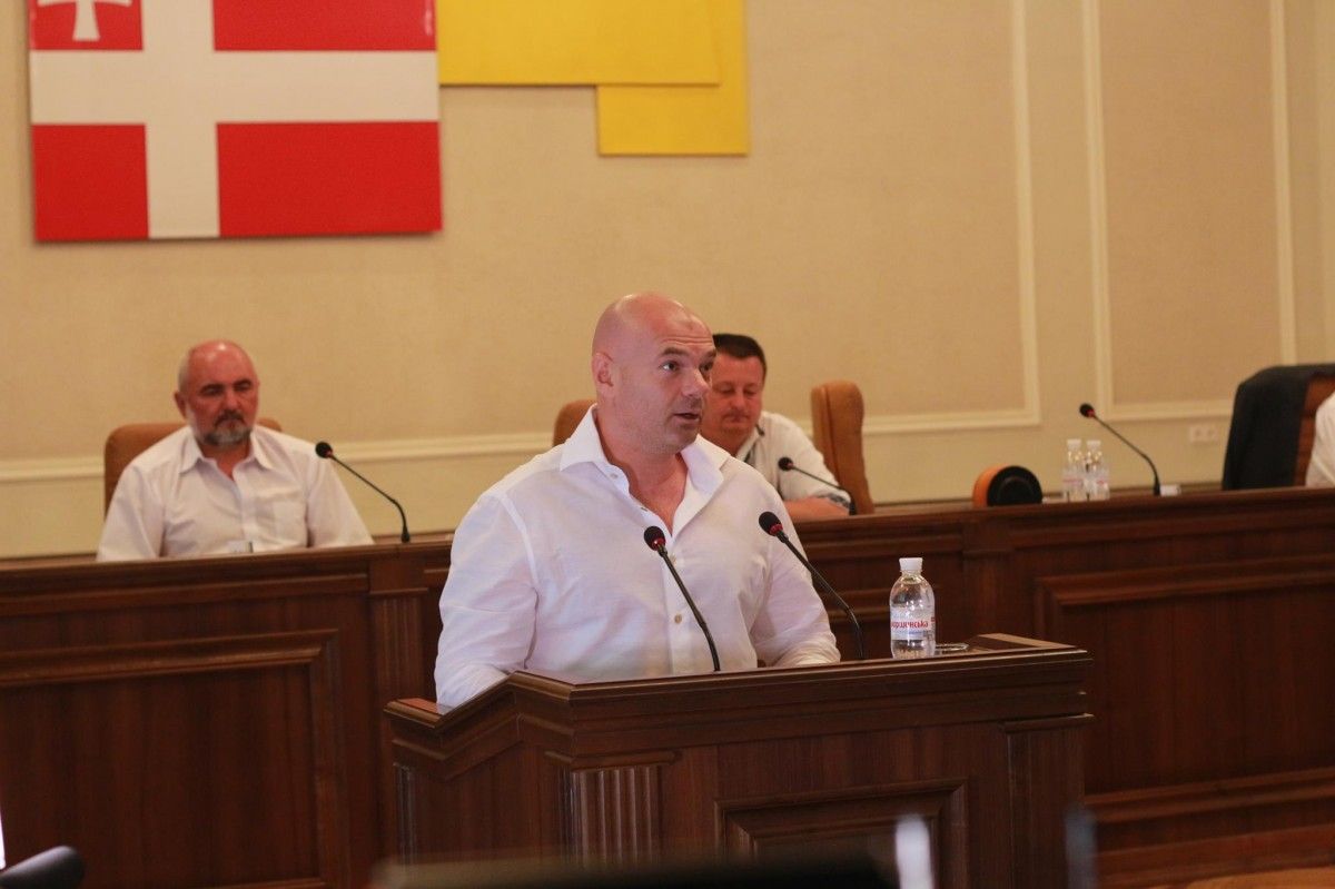 Під час засідання облради Під час засідання облради
