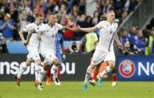 Последний матч сенсационной Исландии на Евро-2016 - лучшие моменты (фоторепортаж)