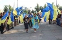 В Запорожье почтили память украинских воинов, погибших под Зеленопольем
