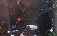 Загибель журналіста Шеремета: очевидець вибуху показав фото з місця трагедії