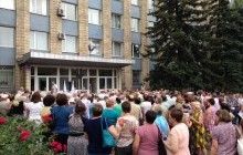 На Донеччині місцеві жителі протестували через відсутність води (фото)