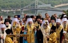 Как это было: молебен на Владимирской горке и Крестный ход в Киево-Печерскую лавру (фото, видео)