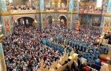 Более 20 тысяч верующих УПЦ приняли участие в торжествах в честь Почаевской иконы Божией Матери