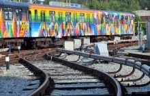 У київському метро курсуватиме арт-потяг, розписаний іспанським художником (фото)