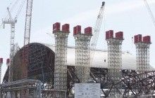 Четвертий енергоблок ЧАЕС почали накривати новою аркою (відео)