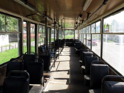 Фото Трамвай на ''грузовичной'' тяге в российском Ногинске 30 августа 2016