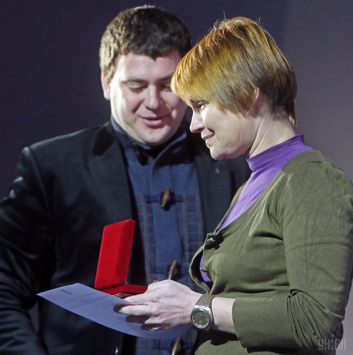 Lesia Lytvynova (Oleksandra Koval) received an award 