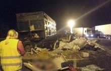 Тройное столкновение грузовиков на Полтавщине: двое людей погибли на месте ДТП, один - в больнице (фото)