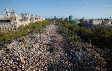 Более полумиллиона каталонцев вышли на улицы в поддержку независимости от Испании