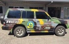У Києві волонтери збирають гроші на авто для бійців АТО за допомогою "військового таксі"