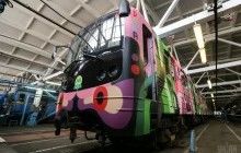 В киевском метро презентовали третий арт-поезд (фоторепортаж)