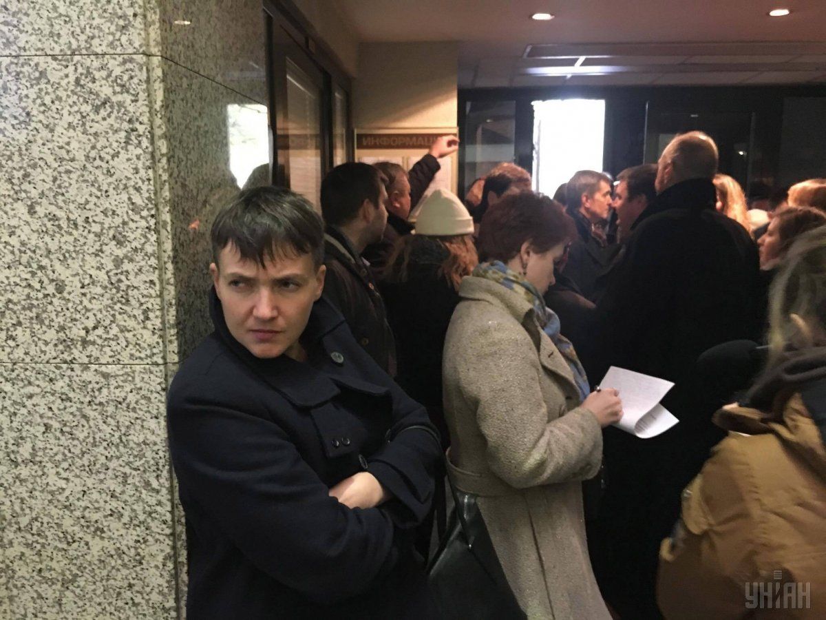 Nadia Savchenko visiting a court hearing in Moscow / Photo from UNIAN