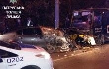 У Луцьку водій BMW загинув, врізавшись у мікроавтобус із пасажирами