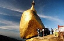 У М'янмі золотий валун, який порушує закони гравітації, утримує волосся Будди (рос.)