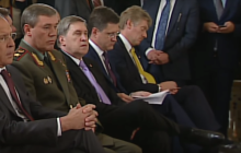 "Слідами Медведєва": Пєсков заснув на зустрічі Путіна з Ердоганом (відео)