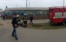 У київському метро загорівся потяг