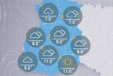 Прогноз погоды на понедельник, утро 10 октября