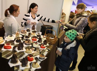 Фото ХІ Национальный праздник шоколада во Львове 15 октября 2016