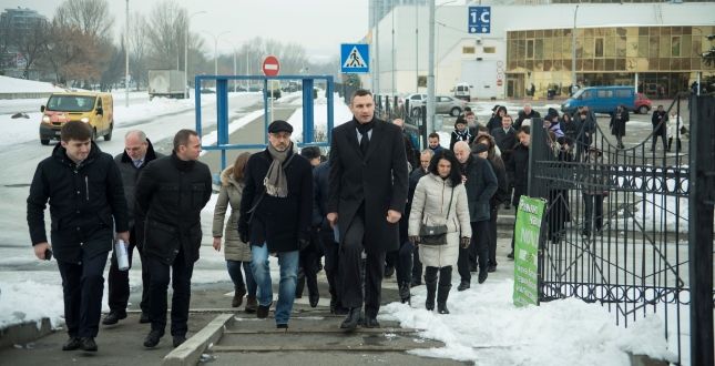 Кличко біля МВЦ / Фото kievcity.gov.ua Кличко біля МВЦ / Фото kievcity.gov.ua