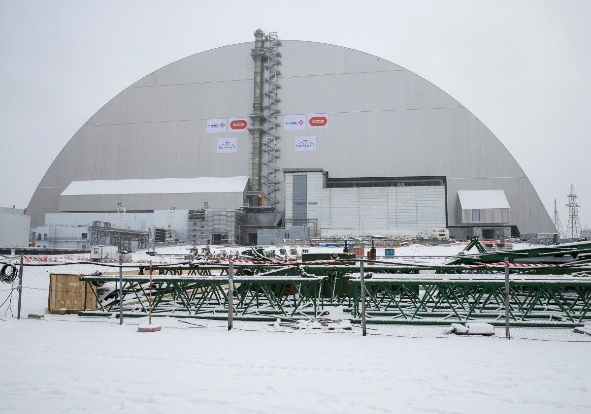 Новый саркофаг четвертого реактора Чернобыльской АЭС / REUTERS