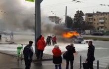 В Харькове продолжают поджигать автомобили (видео)