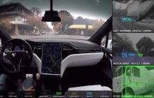 Tesla показала мир "глазами" автопилота (видео)