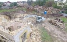 Знищення старовинного особняка в Одесі зняли з висоти пташиного польоту (фото, відео)