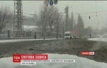 Наслідки снігопаду: Київ стоїть у 5-бальних заторах