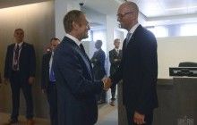 Яценюк після зустрічі з Туском: Санкції проти РФ будуть продовжені ще на півроку
