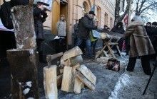 Біля Верховної Ради пройшла акція проти скасування мораторія на експорт лісу-кругляка (фото)