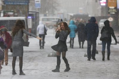 Фото Снегопад в Киеве 13 ноября 14 ноября 2016