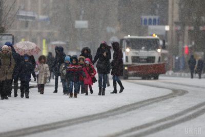 Фото Снегопад в Киеве 13 ноября 14 ноября 2016