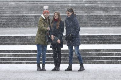 Фото Снегопад в Киеве 13 ноября 14 ноября 2016