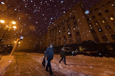 Фото Снегопад в Киеве 13 ноября 14 ноября 2016